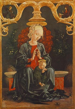 Cosme Tura Painting - Madonna And Child In A Garden Cosme Tura